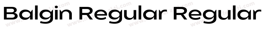 Balgin Regular Regular字体转换